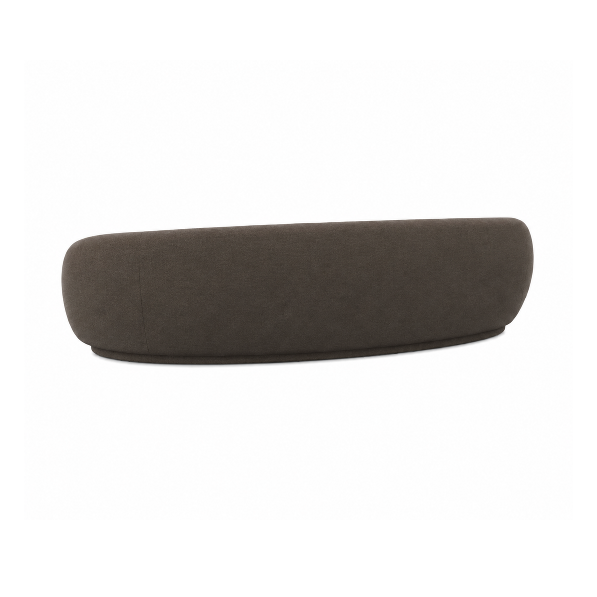 Kendall 120" Java Brown Textured Chenille Sofa by TOV Furniture – photo 3 of 5