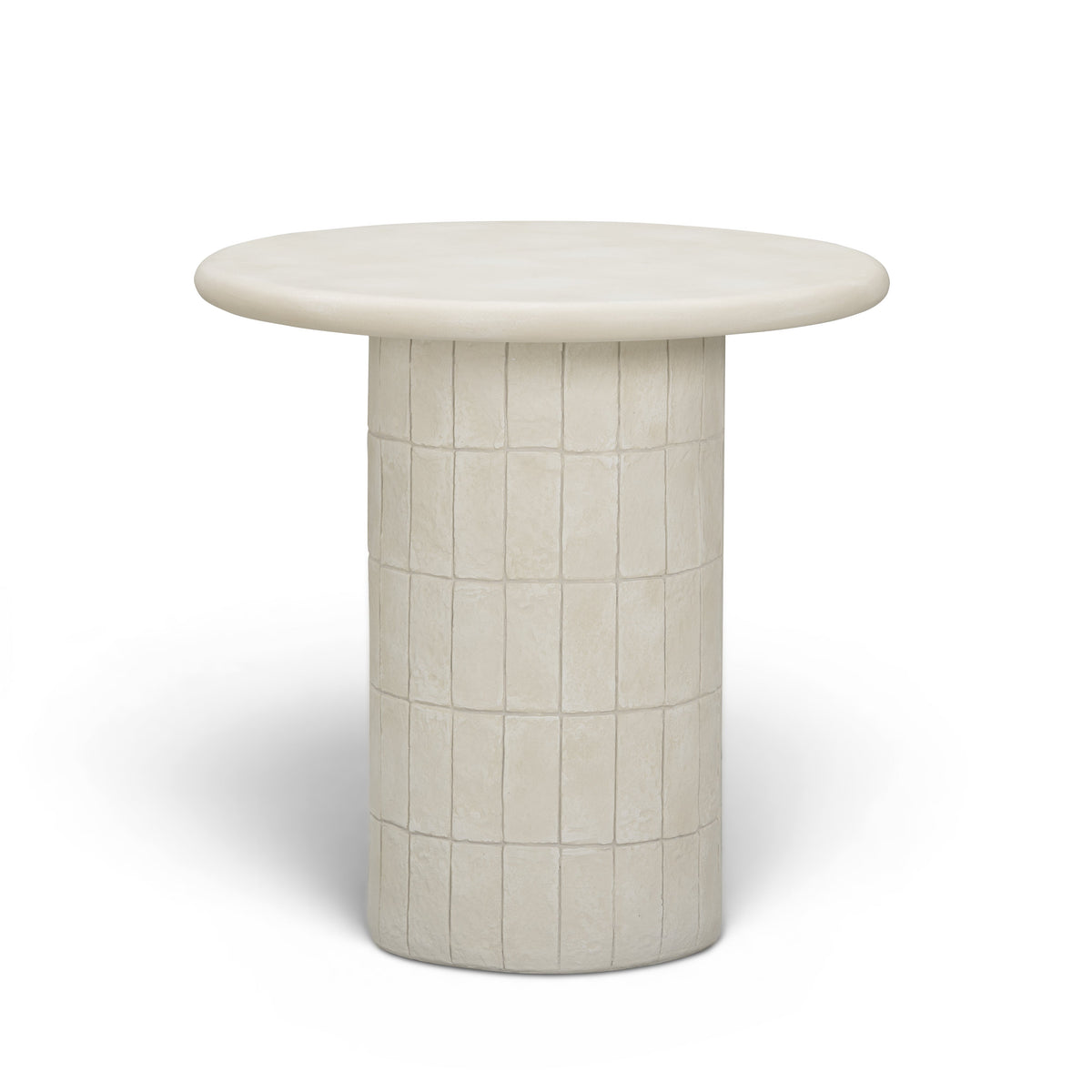 Fafo Beige Indoor/Outdoor Concrete Side Table by TOV Furniture – photo 1 of 5