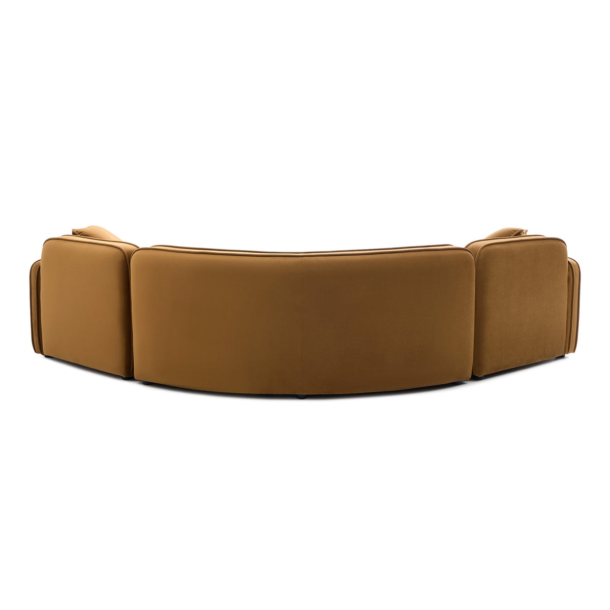 Travie Honey Performance Velvet 3-Piece Modular L-Sectional by TOV Furniture – photo 3 of 5
