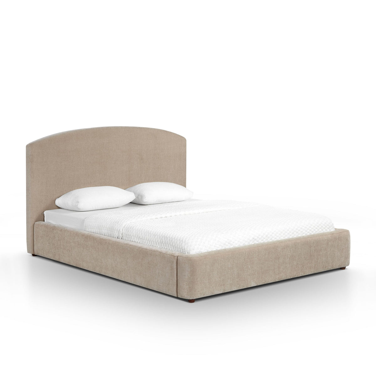 Leah Taupe Performance Chenille Queen Bed by TOV Furniture – photo 2 of 10