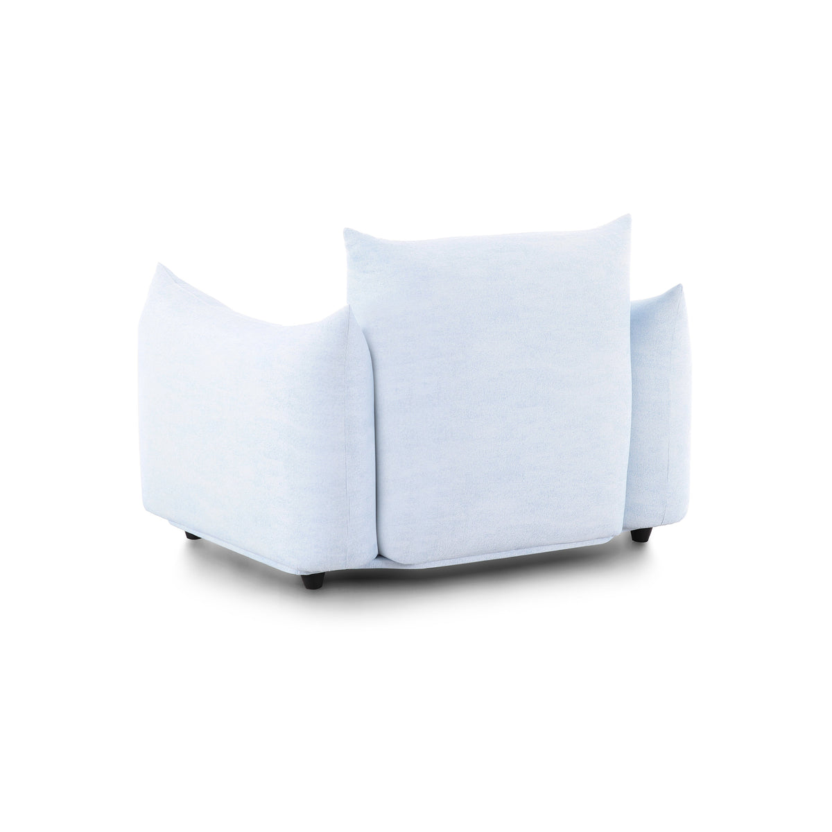 Saint Tropez Light Blue Performance Petite Boucle Outdoor Armchair by TOV Furniture – photo 4 of 6