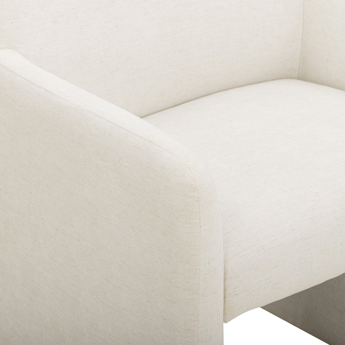 Crawley Performance Linen Chenille Dining Chair in Bone by TOV Furniture – photo 6 of 7