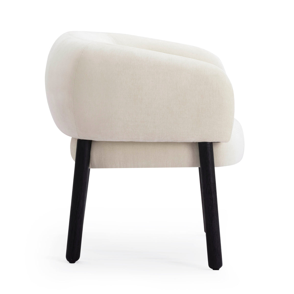 Foxy Cream Performance Basketweave Chenille Accent Chair by TOV Furniture – photo 4 of 8
