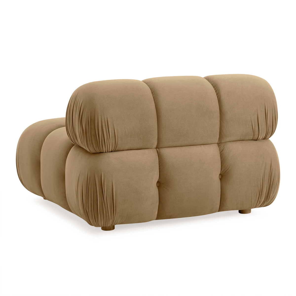Calliope Cafe Au Lait Performance Velvet Modular Armless Chair by TOV Furniture – photo 4 of 6