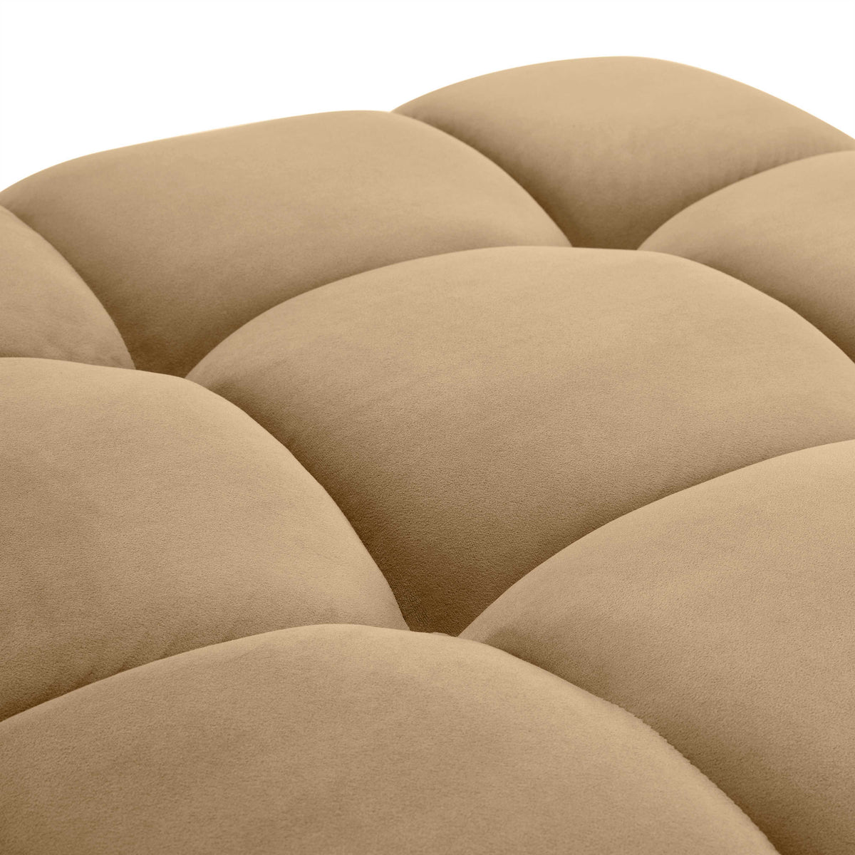 Calliope Cafe Au Lait Performance Velvet Modular Ottoman by TOV Furniture – photo 4 of 5