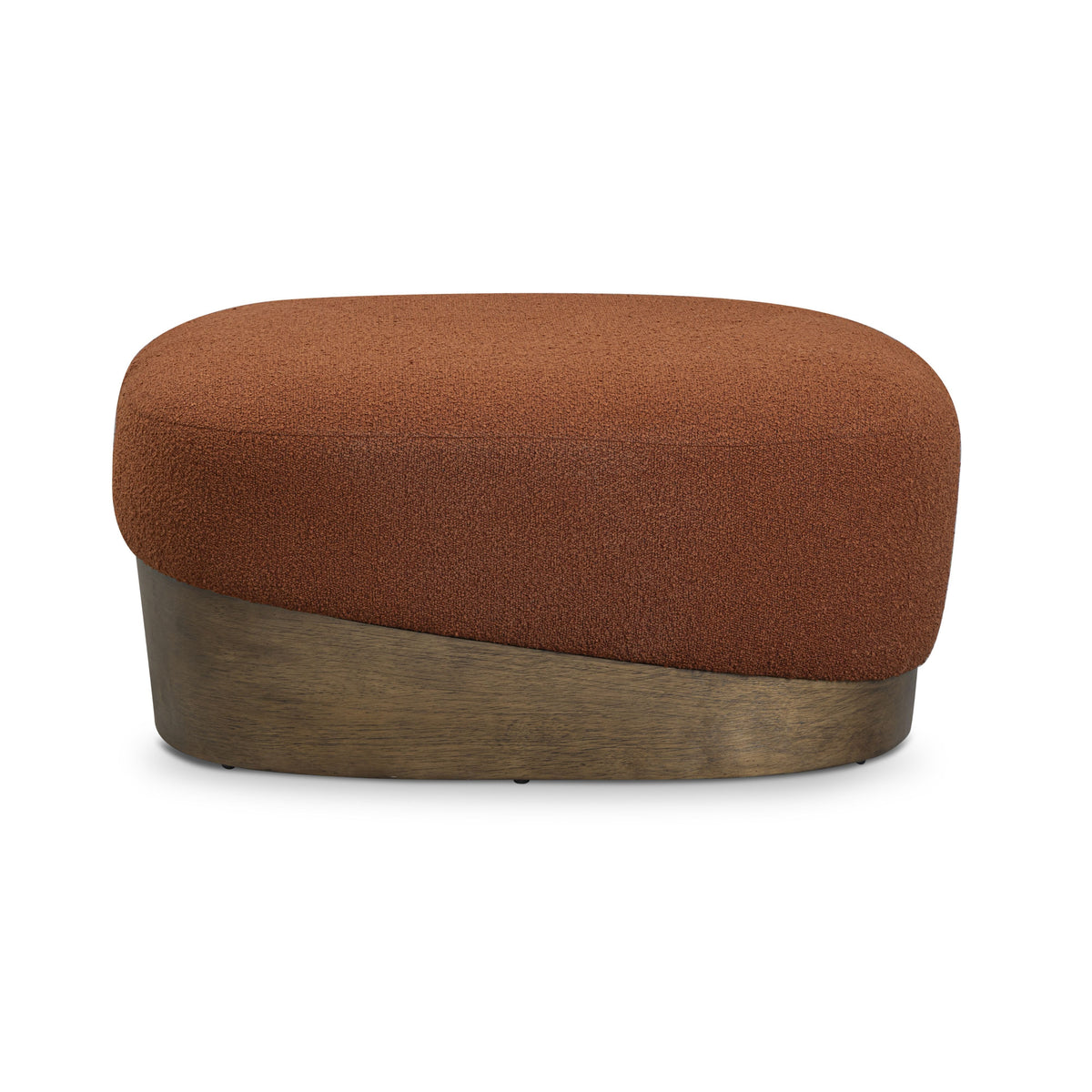 Domina Autumn Red Boucle Ottoman by TOV Furniture – photo 1 of 8
