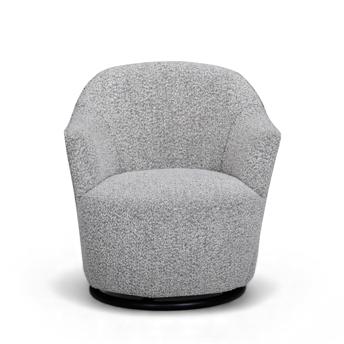 Skyla Grey Performance Boucle Swivel Chair by TOV Furniture – photo 3 of 7