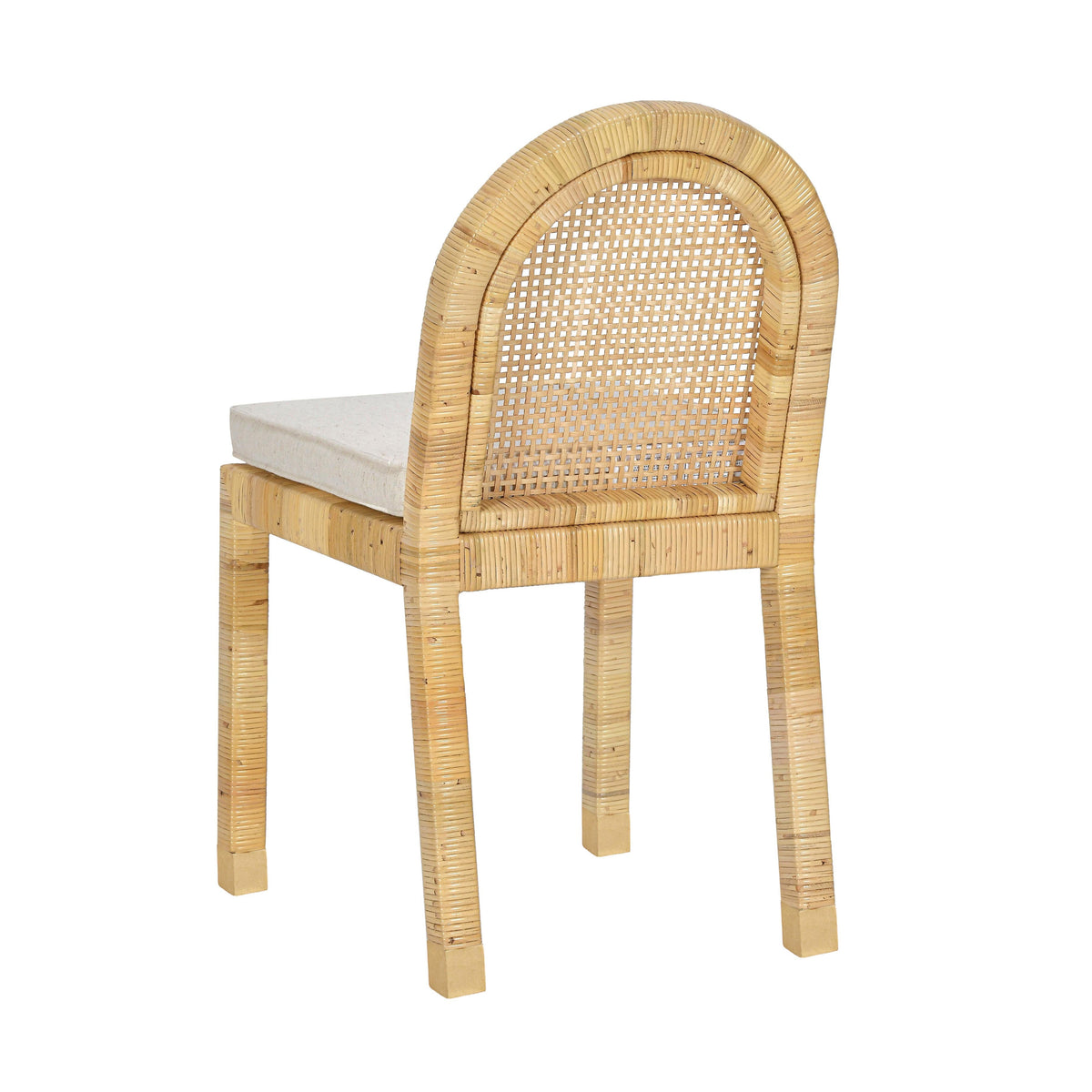 Amara Cream Contract-Grade Linen Arched Dining Chair by TOV Furniture – photo 4 of 10