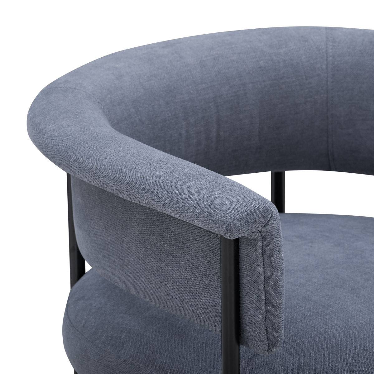 Taylor Blue Performance Chenille Dining Chair by TOV Furniture – photo 4 of 5
