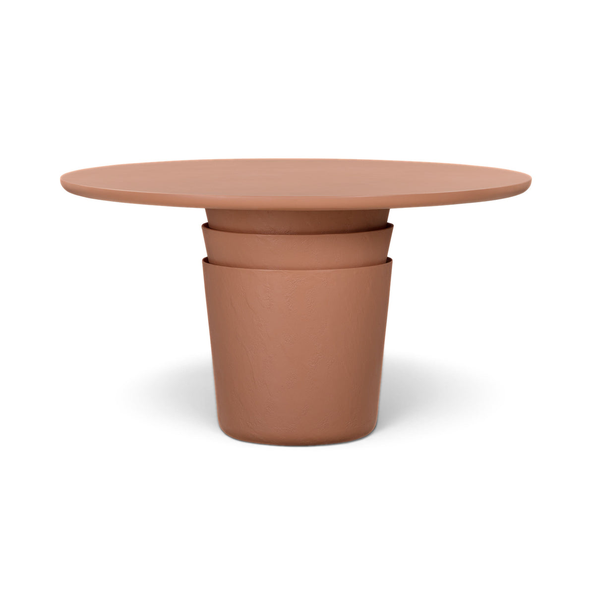 Margot Red Terracotta Round 54" Indoor/Outdoor Dining Table by TOV Furniture – photo 1 of 5