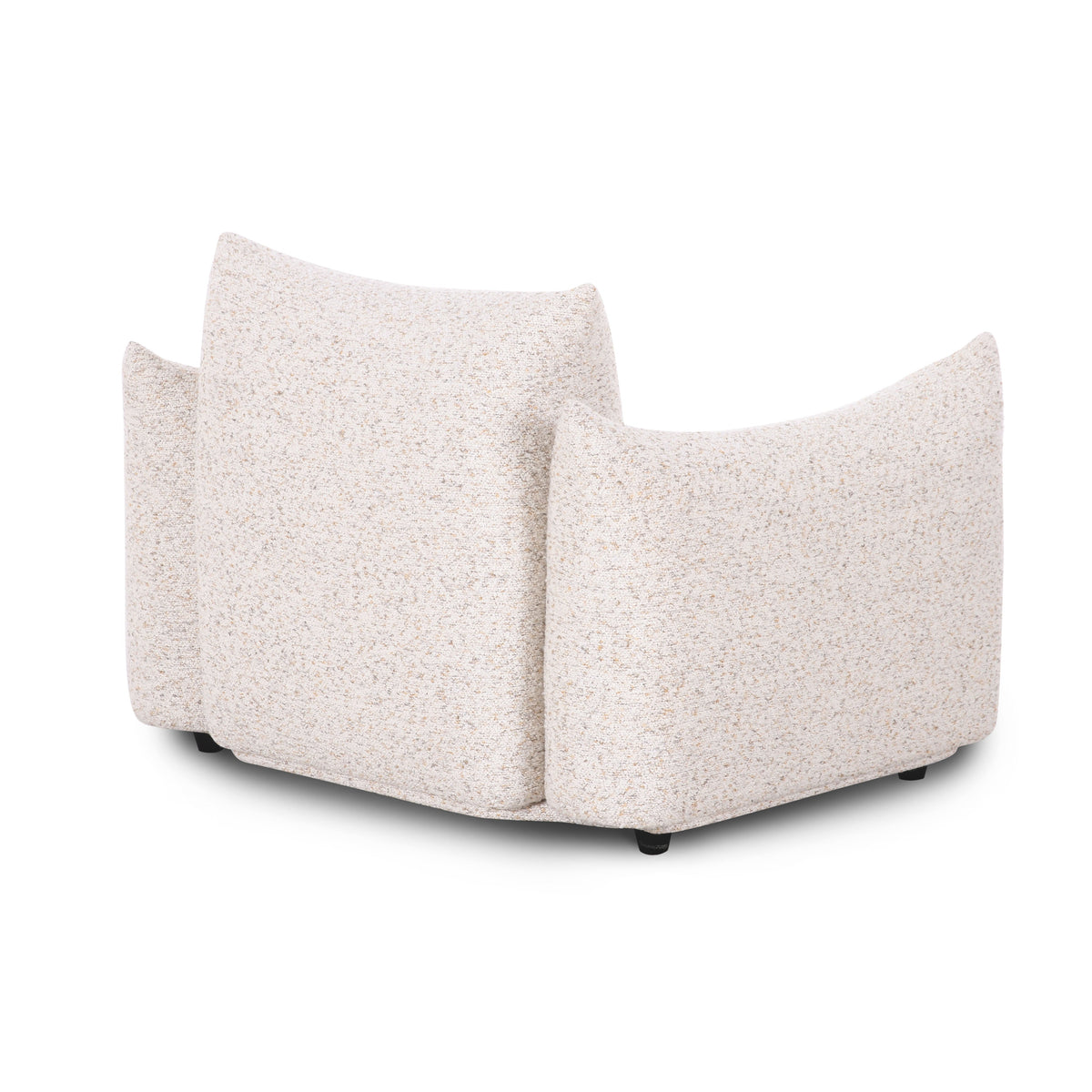 Saint Tropez Nubby Fabric Armchair in Sand by TOV Furniture – photo 4 of 8