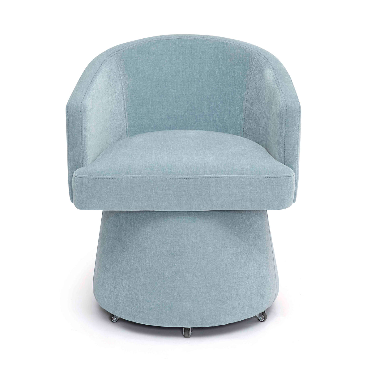 Kristen Rolling Desk Chair in Faded Blue by TOV Furniture – photo 2 of 7