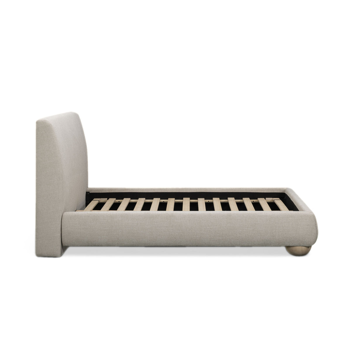 Rayne Cream Textured Fabric Queen Bed by TOV Furniture – photo 7 of 9