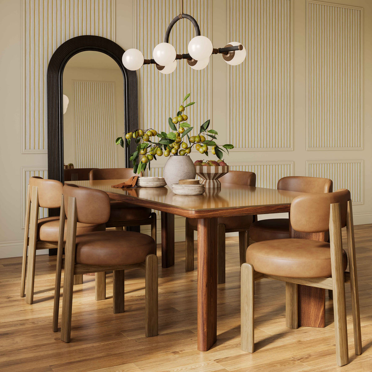 Odessa Performance Dining Chair in Saddle Brown / 33" by TOV Furniture – photo 2 of 8