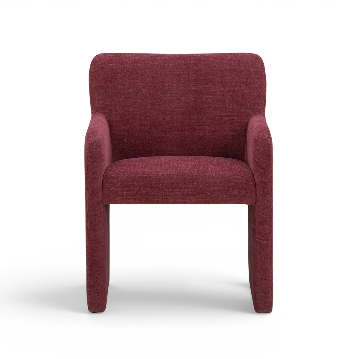 Crawley Performance Linen Chenille Dining Chair in Wine by TOV Furniture – photo 2 of 7