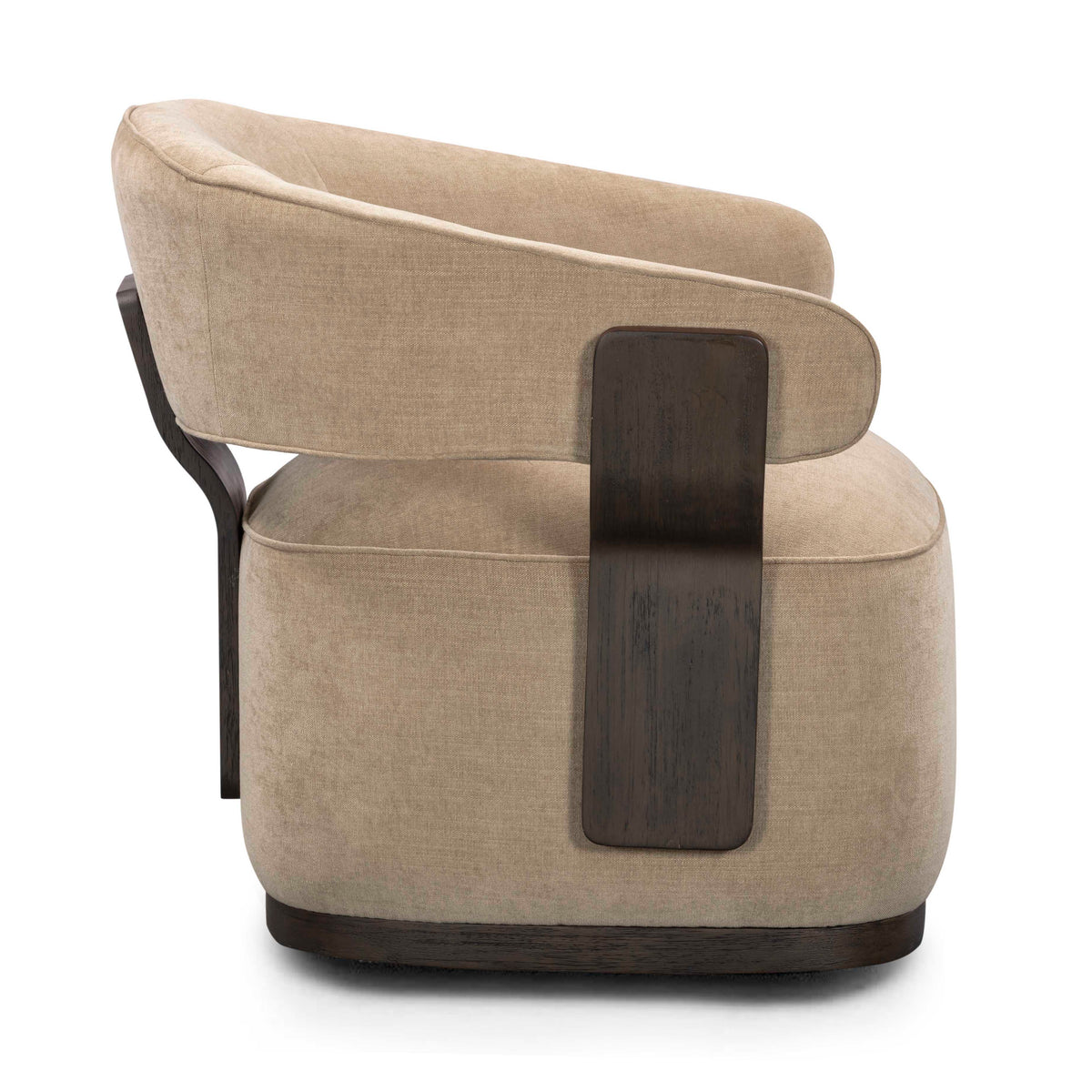 Madison Linen Performance Chenille Swivel Accent Chair in Stone by TOV Furniture – photo 4 of 8