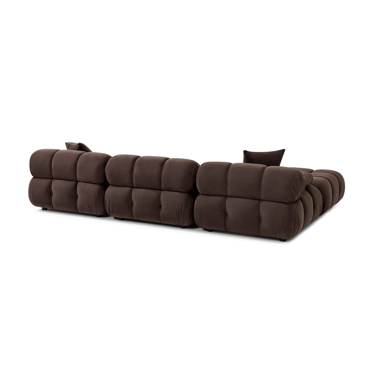 Calliope Dark Brown Performance Velvet 4-piece Modular Sectional by TOV Furniture – photo 7 of 9