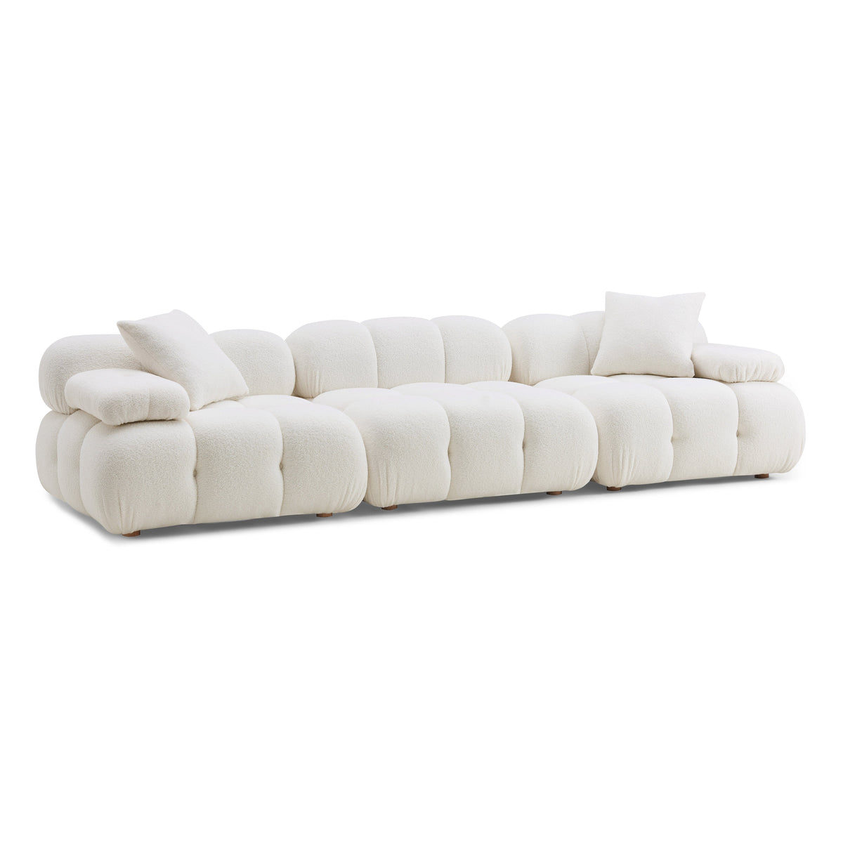 Calliope Cream Performance Vegan Shearling Modular Sofa by TOV Furniture – photo 3 of 8