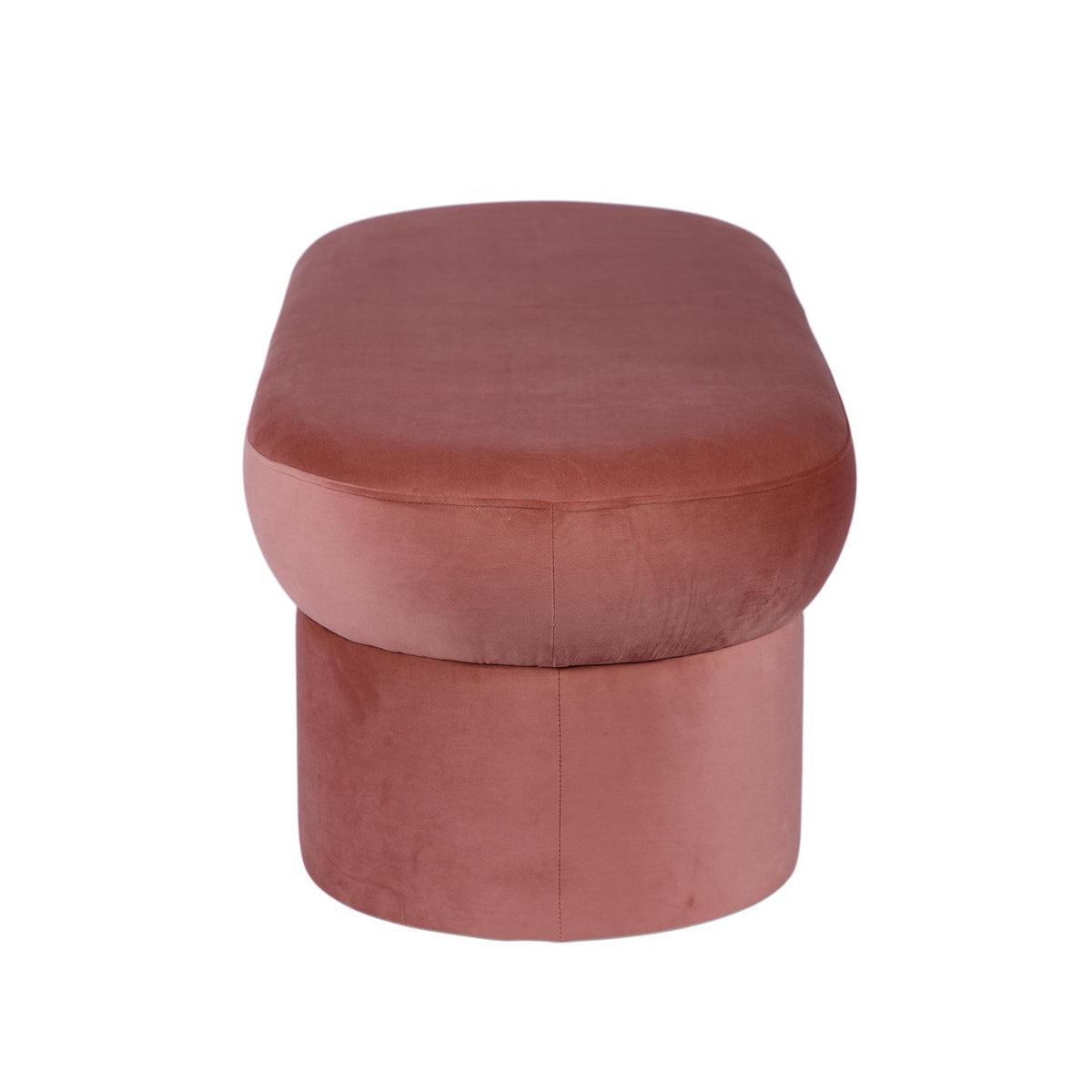 Andrea Salmon Performance Velvet 50" Storage Bench by TOV Furniture – photo 3 of 8