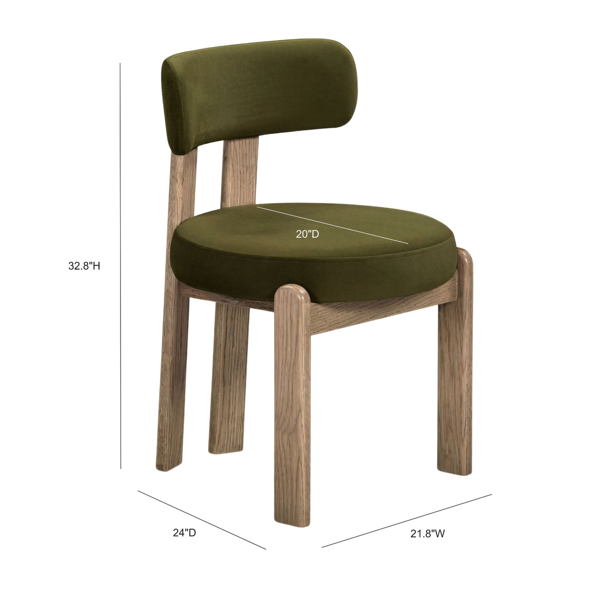 Odessa Performance Dining Chair in Green / 33" by TOV Furniture – photo 7 of 7
