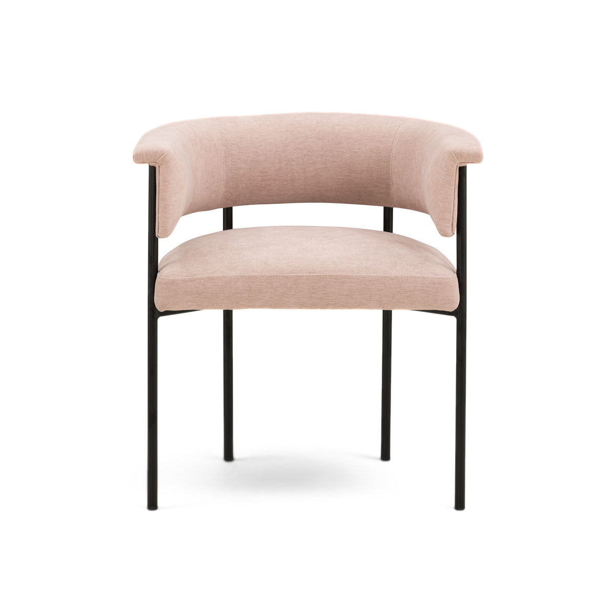 Taylor Light Pink Performance Chenille Dining Chair by TOV Furniture – photo 2 of 6
