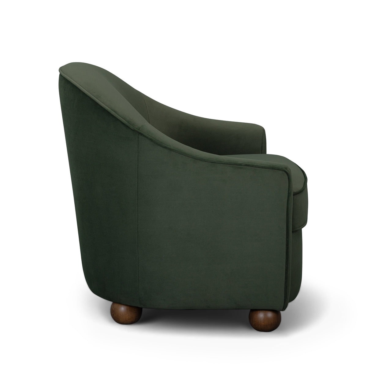 Cettie Performance Velvet Accent Chair in Green by TOV Furniture – photo 3 of 6