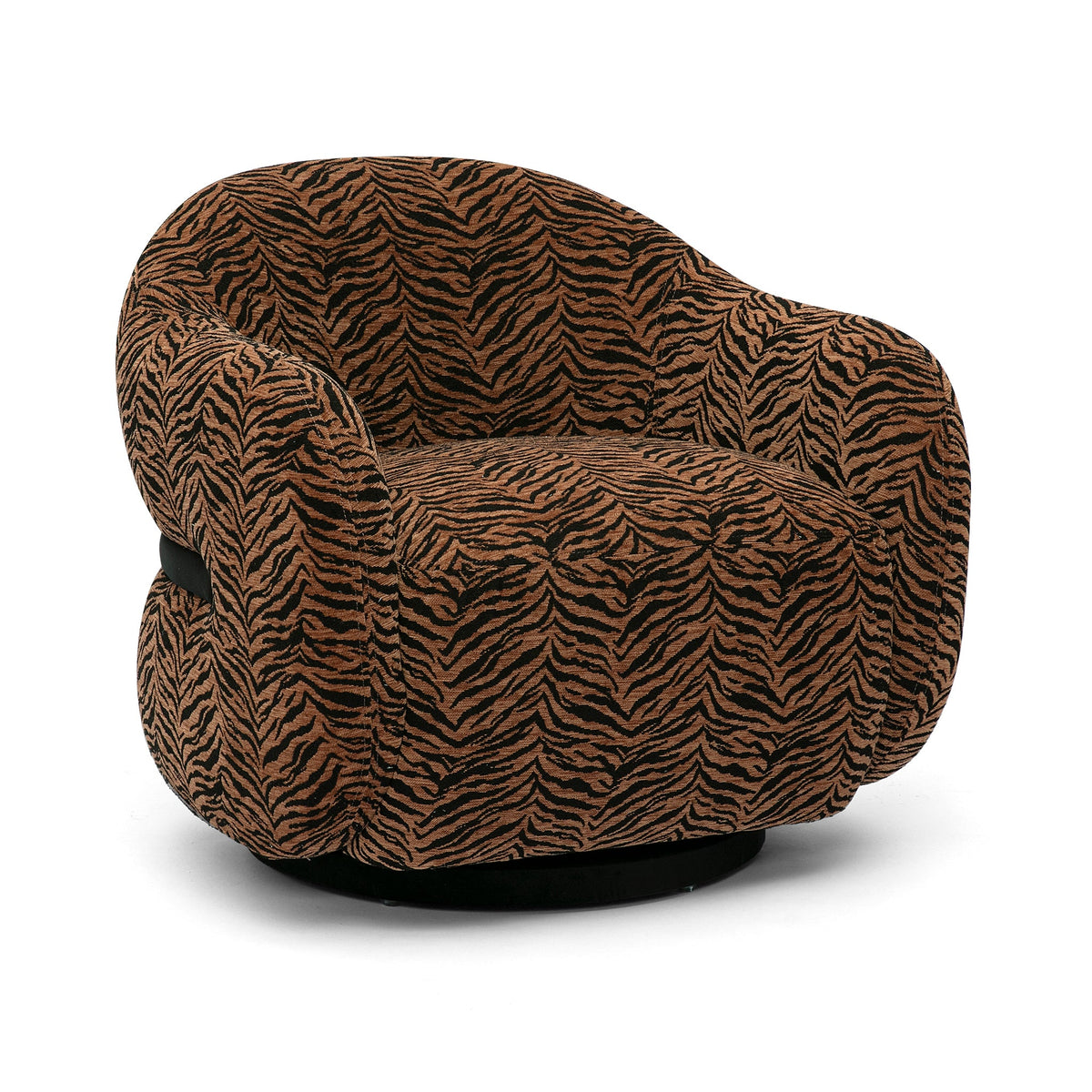 Salma Animal Print Jacquard Swivel Chair by TOV Furniture – photo 2 of 7