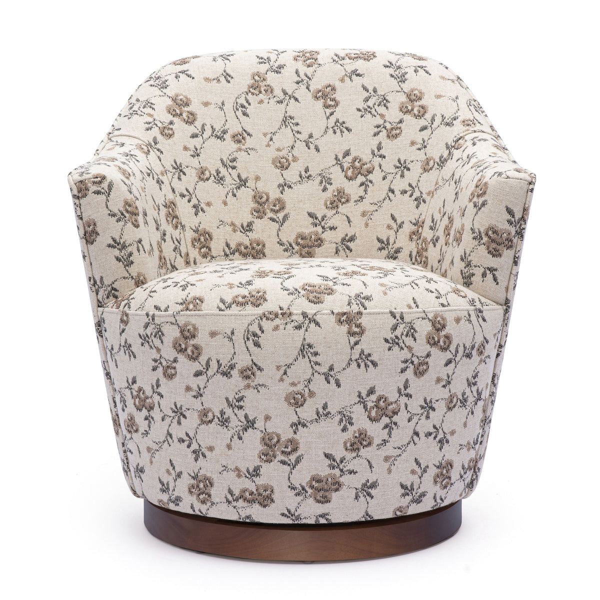Skyla Swivel Accent Chair in Beige Floral by TOV Furniture – photo 1 of 7