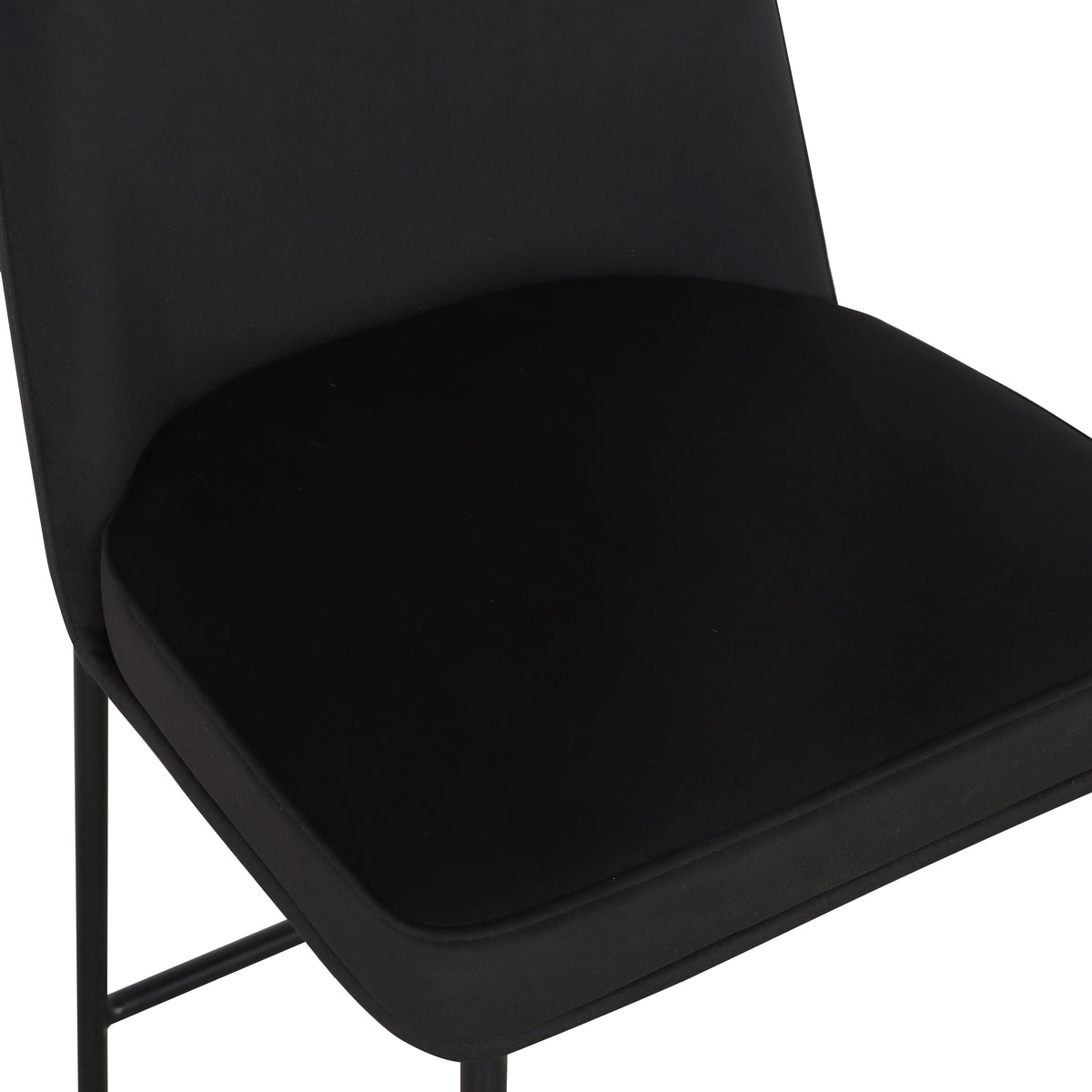 Sydney Black Performance Velvet Counter Stool - Set of 2 by TOV Furniture – photo 5 of 8