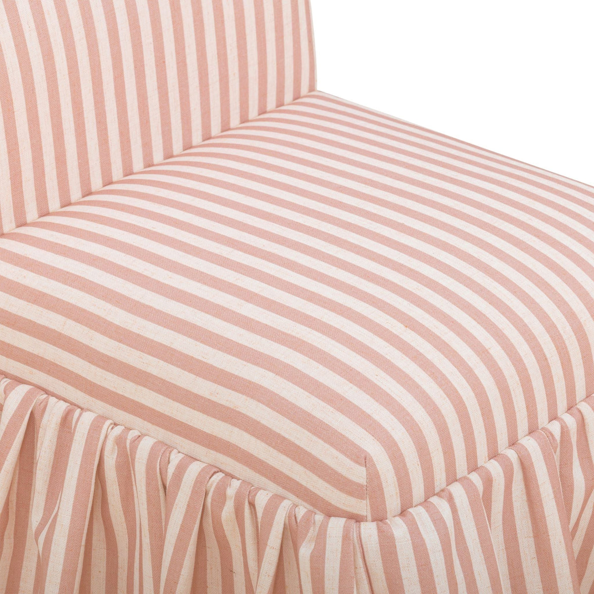 Gertrude Pink Striped Performance Linen Dining Chair by TOV Furniture – photo 3 of 6