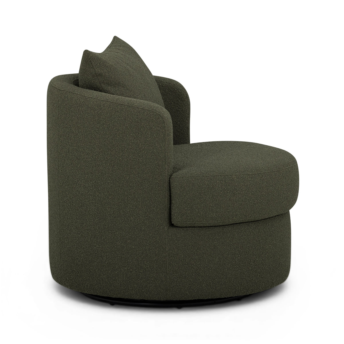 Silvi Kale Green Performance Boucle Swivel Chair by TOV Furniture – photo 4 of 8