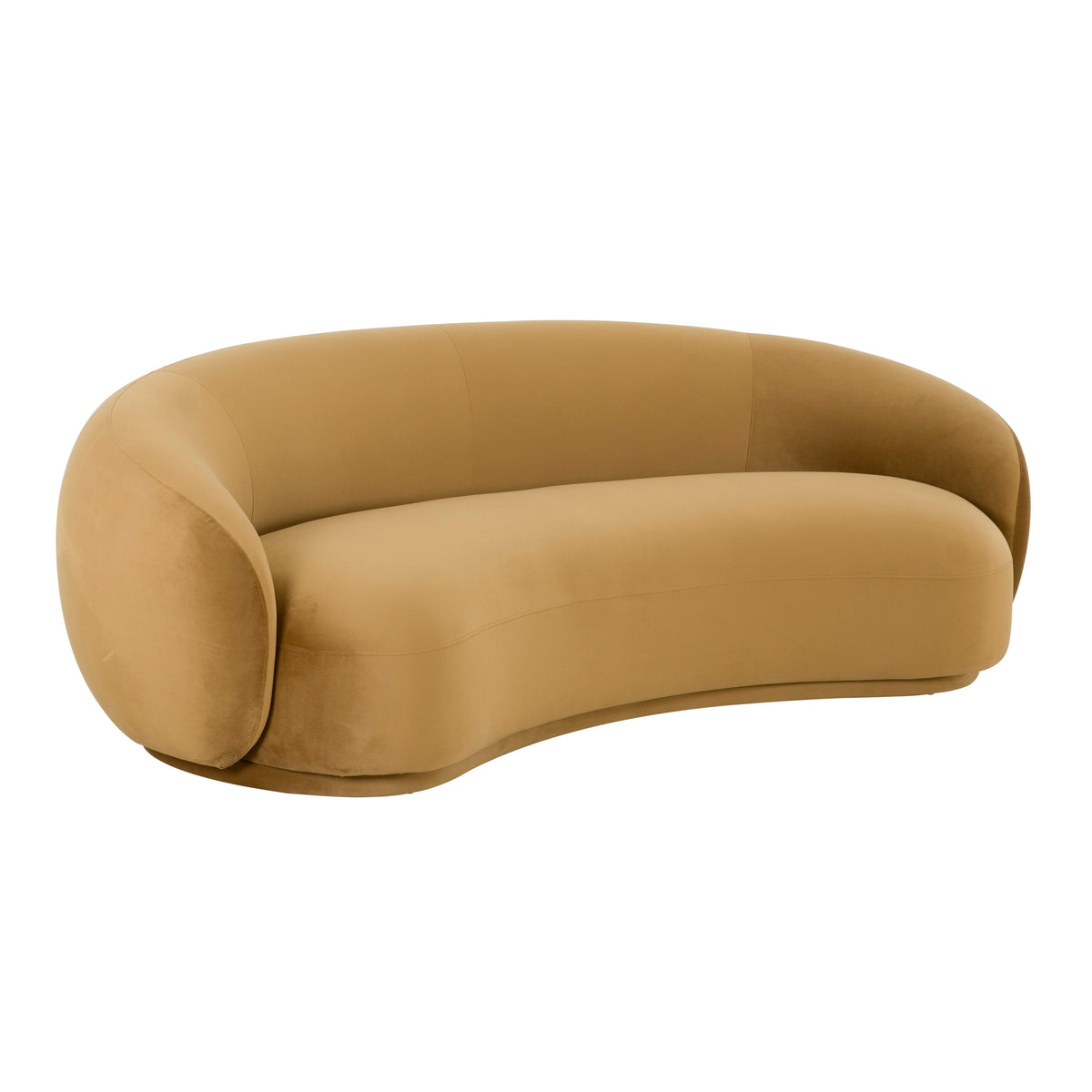 Kendall Cognac Performance Velvet Sofa by TOV Furniture – photo 1 of 6