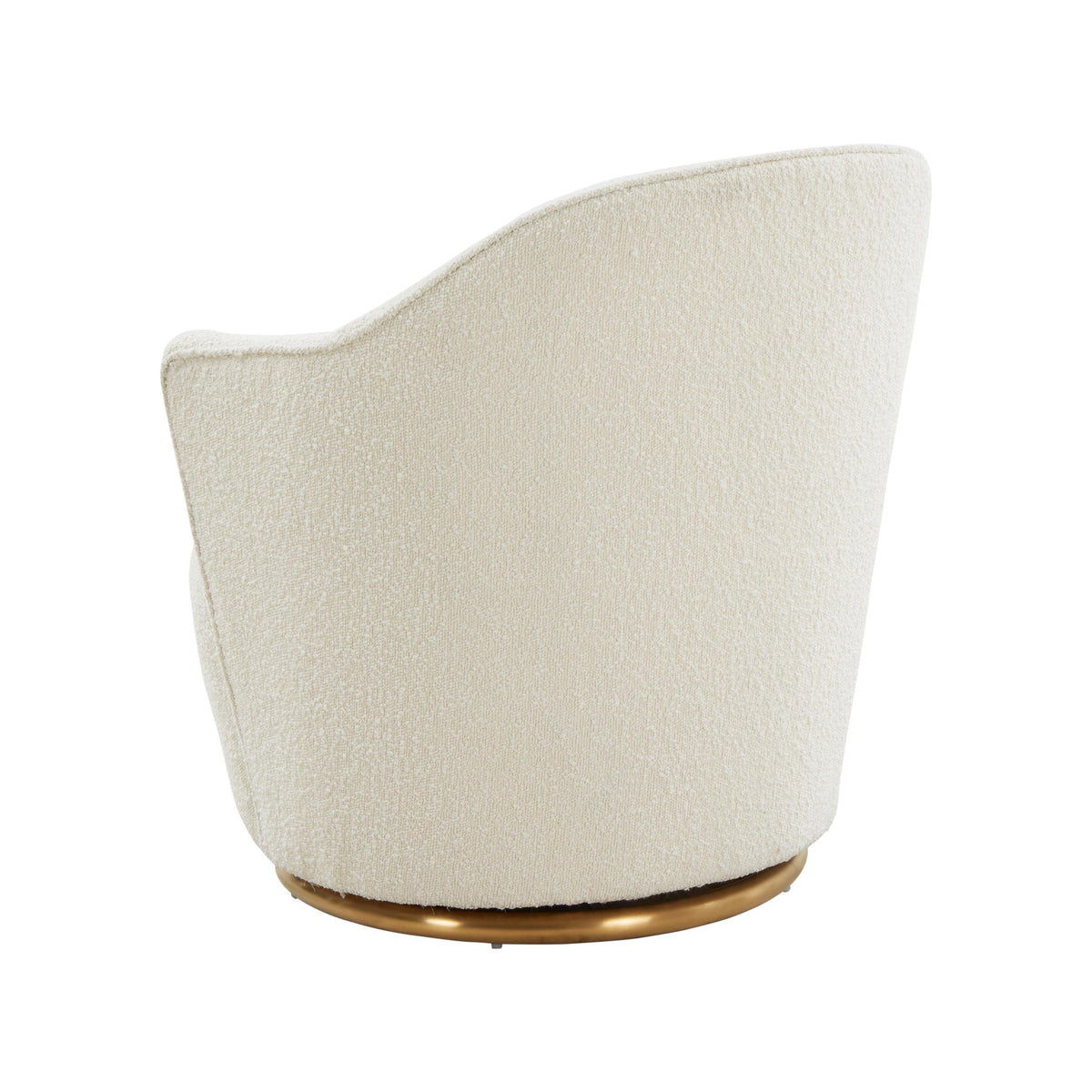 Skyla Cream Performance Boucle Swivel Accent Chair by TOV Furniture – photo 4 of 7