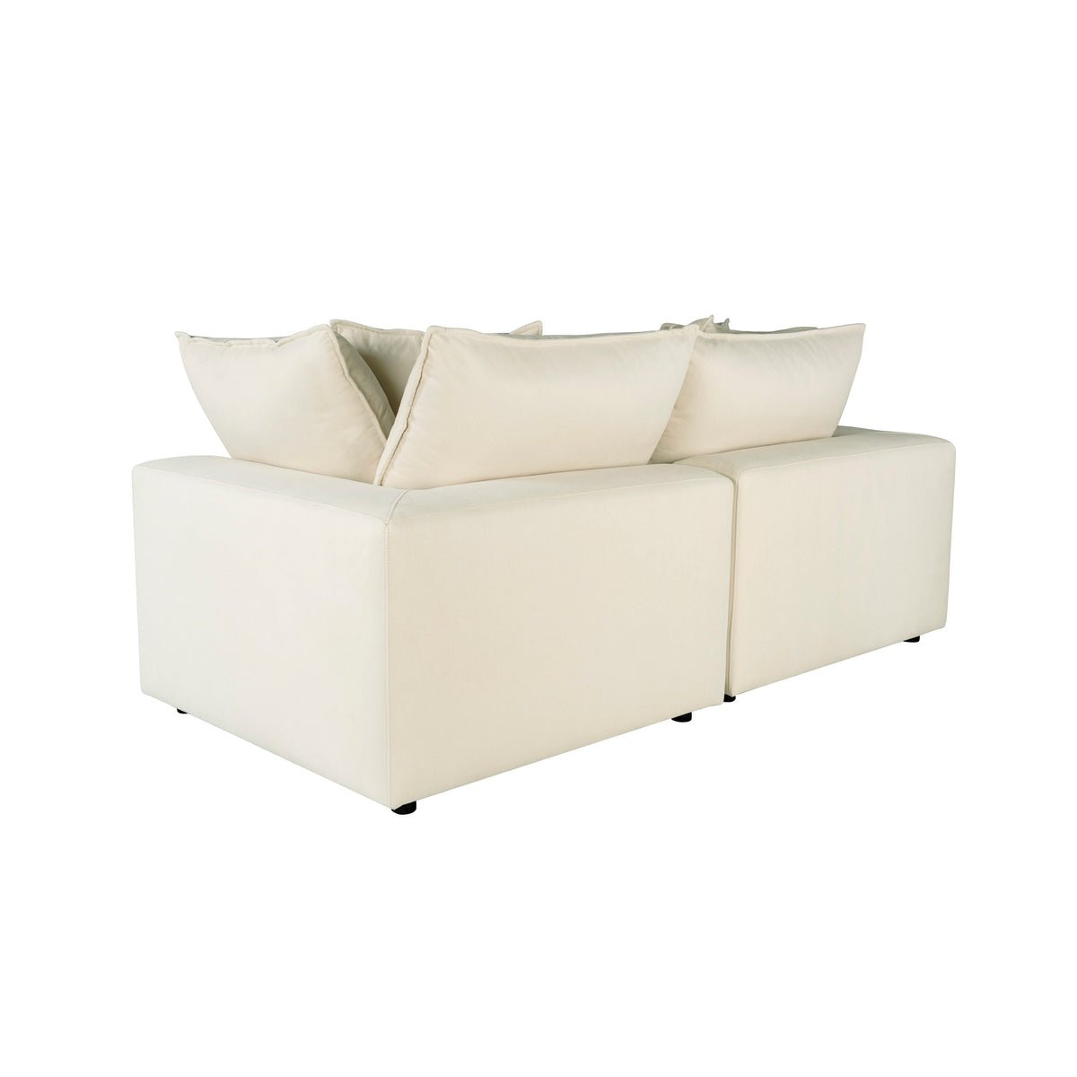 Cali 80" Natural Performance Fabric Modular Loveseat by TOV Furniture – photo 5 of 7