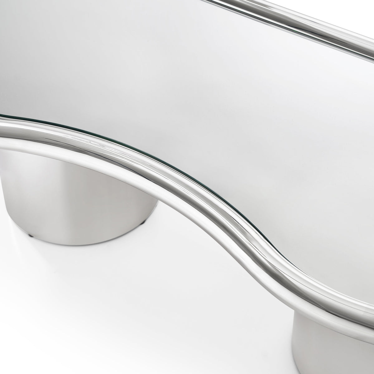 Sorya 51" Chrome Coffee Table by TOV Furniture – photo 4 of 7
