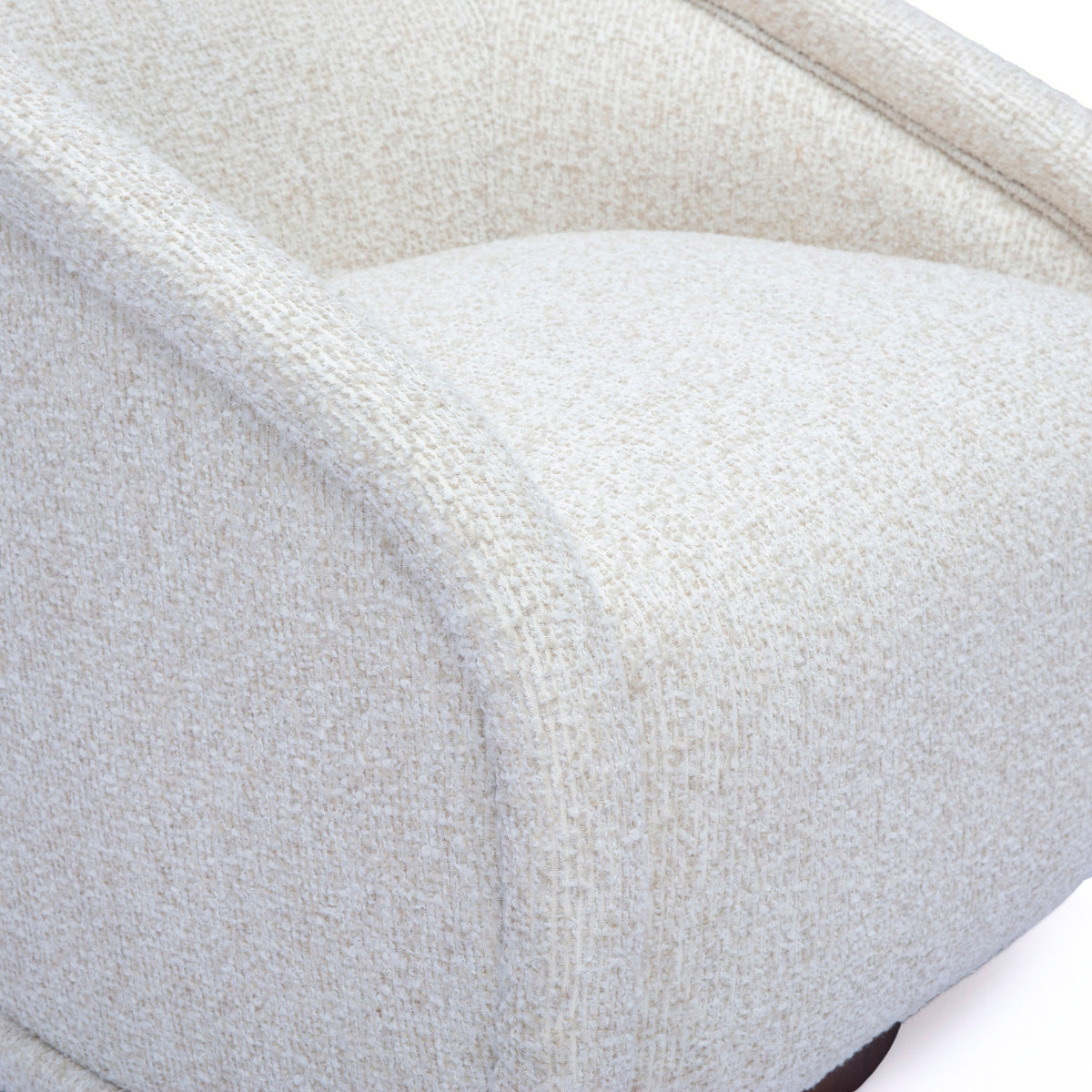 Clarke Cream Performance Boucle Swivel Accent Chair by TOV Furniture – photo 6 of 6
