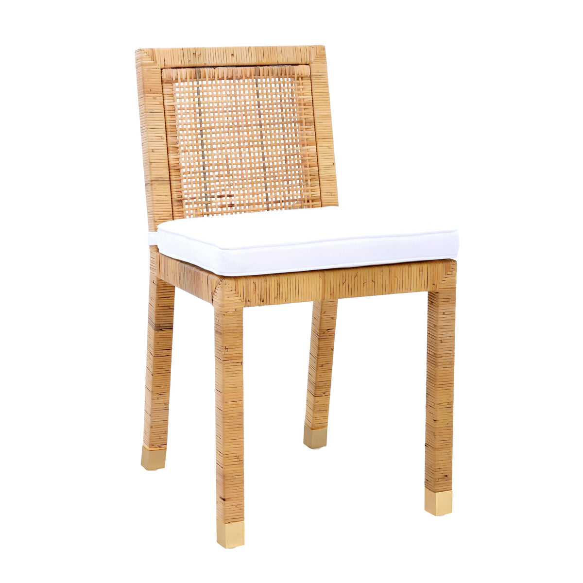Amara Rattan Performance Fabric Dining Chair by TOV Furniture – photo 1 of 9