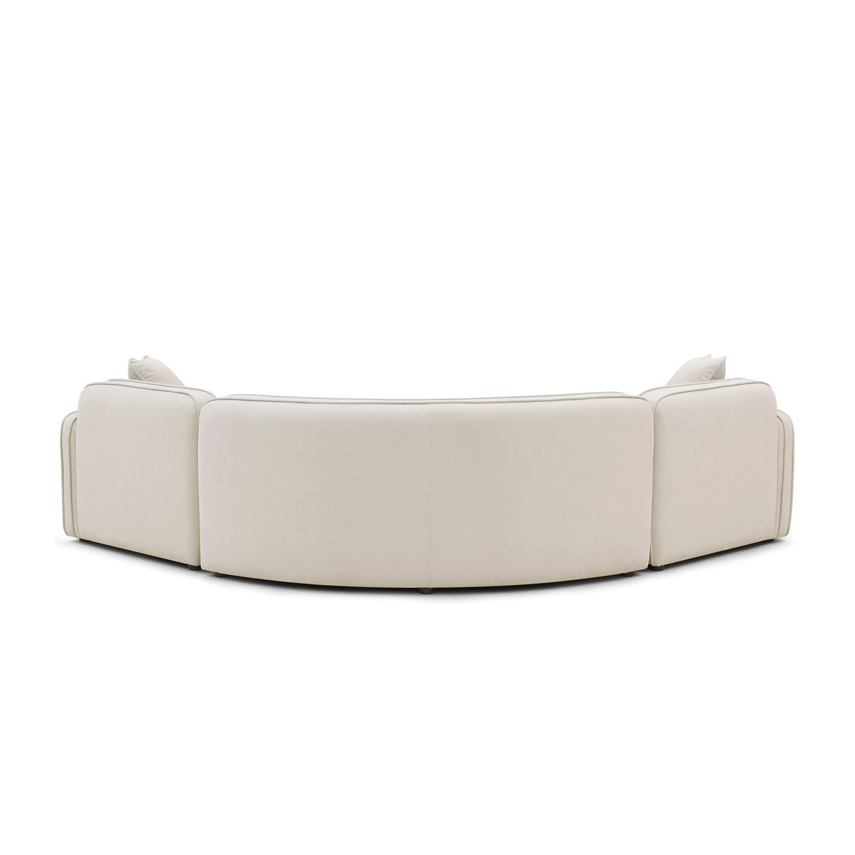 Travie 3-Piece Sand Upcycled Performance Linen Modular L-Sectional by TOV Furniture – photo 4 of 6
