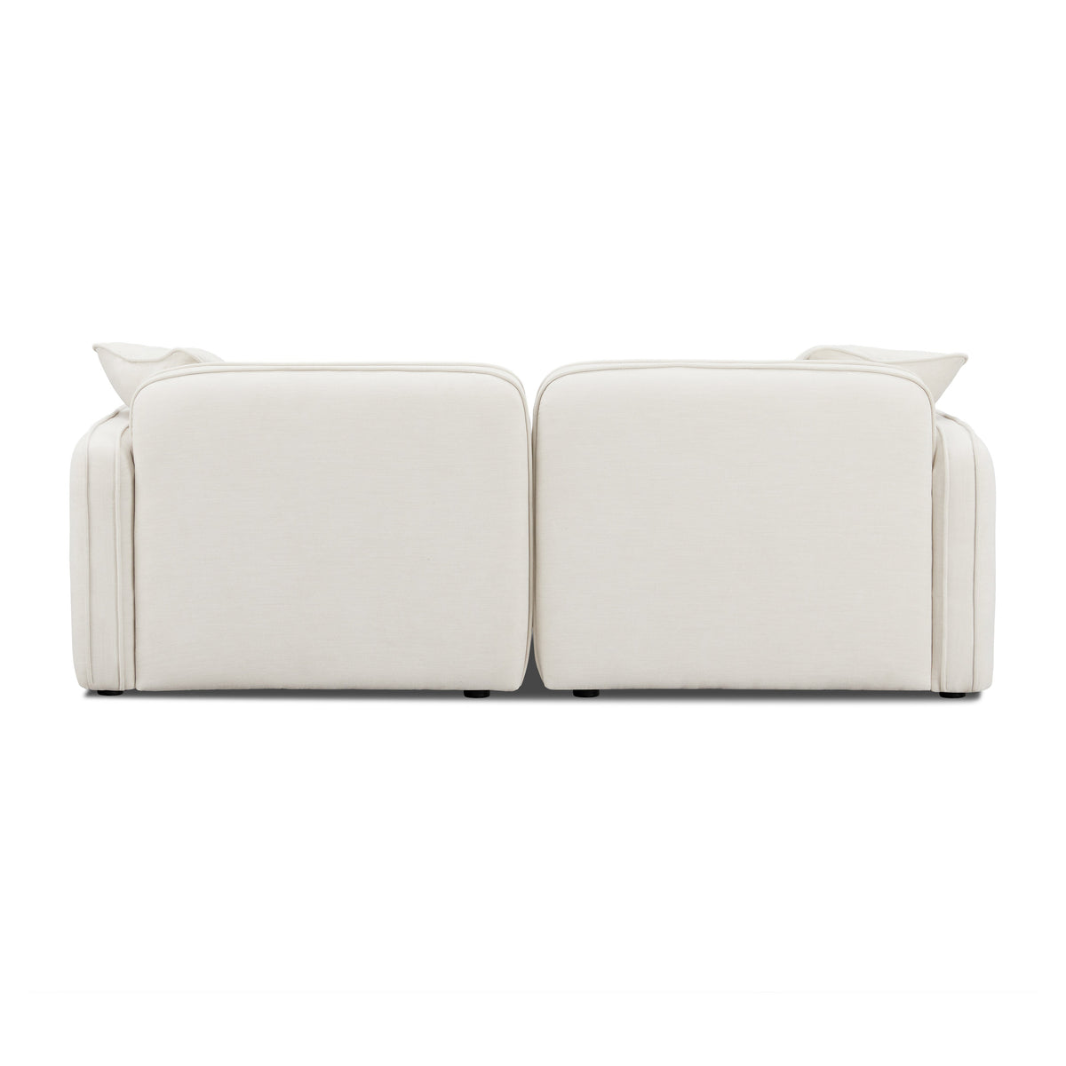 Travie Sand Upcycled Performance Linen Modular Loveseat by TOV Furniture – photo 4 of 7
