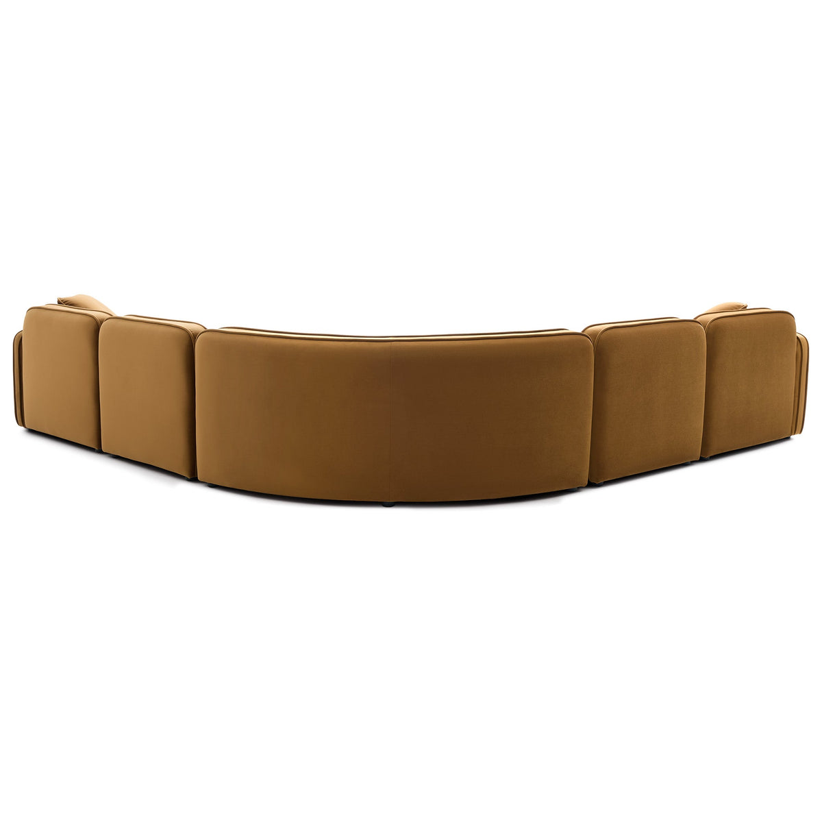 Travie Honey Performance Velvet 5-Piece Modular Large L-Sectional by TOV Furniture – photo 3 of 5