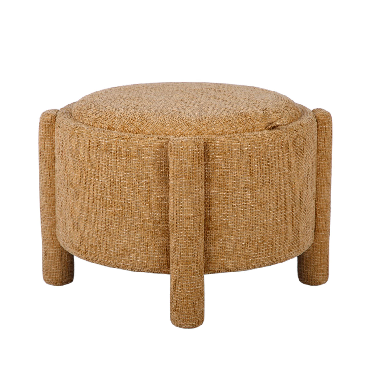 Bellamy Curry Railroad Chenille Storage Stool With Reversible Tray Top by TOV Furniture – photo 3 of 8