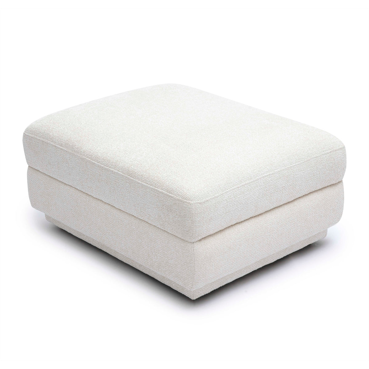 Perry Cream Performance Chenille Modular Ottoman by TOV Furniture – photo 4 of 6