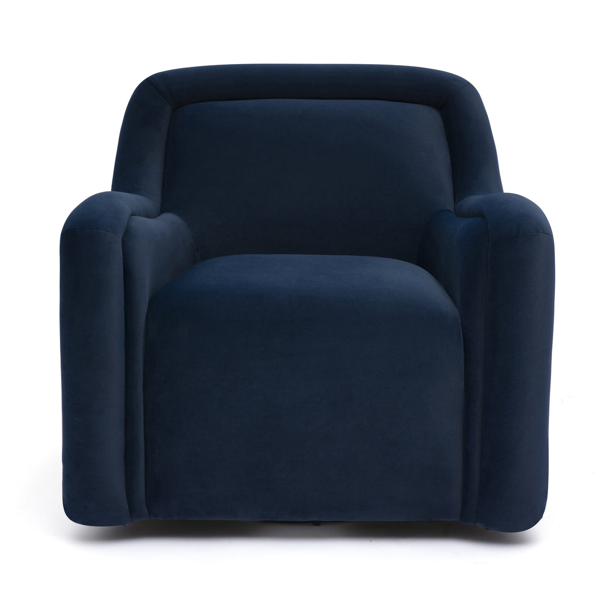 Charli Dark Blue Performance Velvet Accent Chair by TOV Furniture – photo 1 of 6