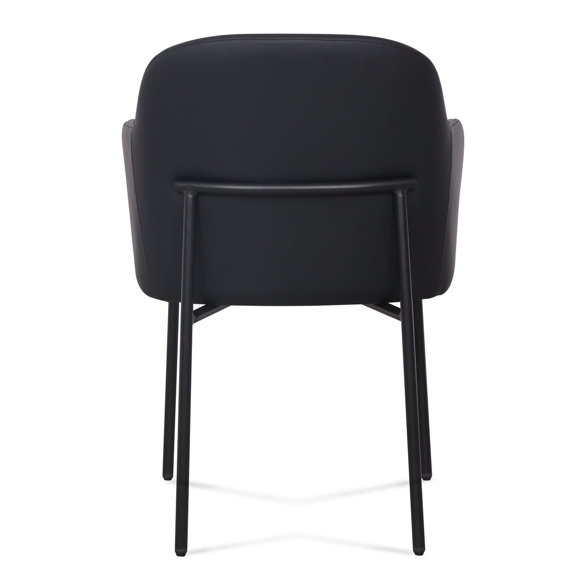 Sydney Performance Vegan Leather Armchair - Set of 2 in Black by TOV Furniture – photo 5 of 6