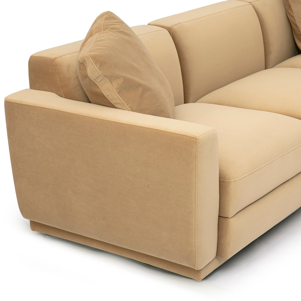 Perry Tan Performance Velvet Modular L-Sectional by TOV Furniture – photo 3 of 5