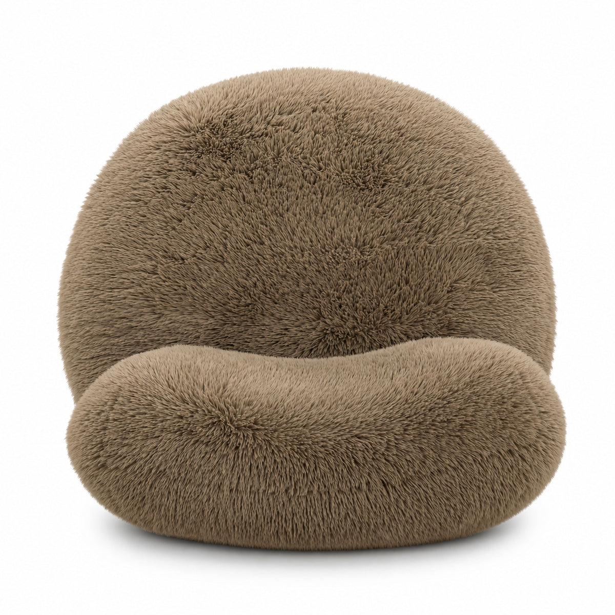 Pucker Taupe Contract-Grade Vegan Shearling Accent Chair by TOV Furniture – photo 6 of 8