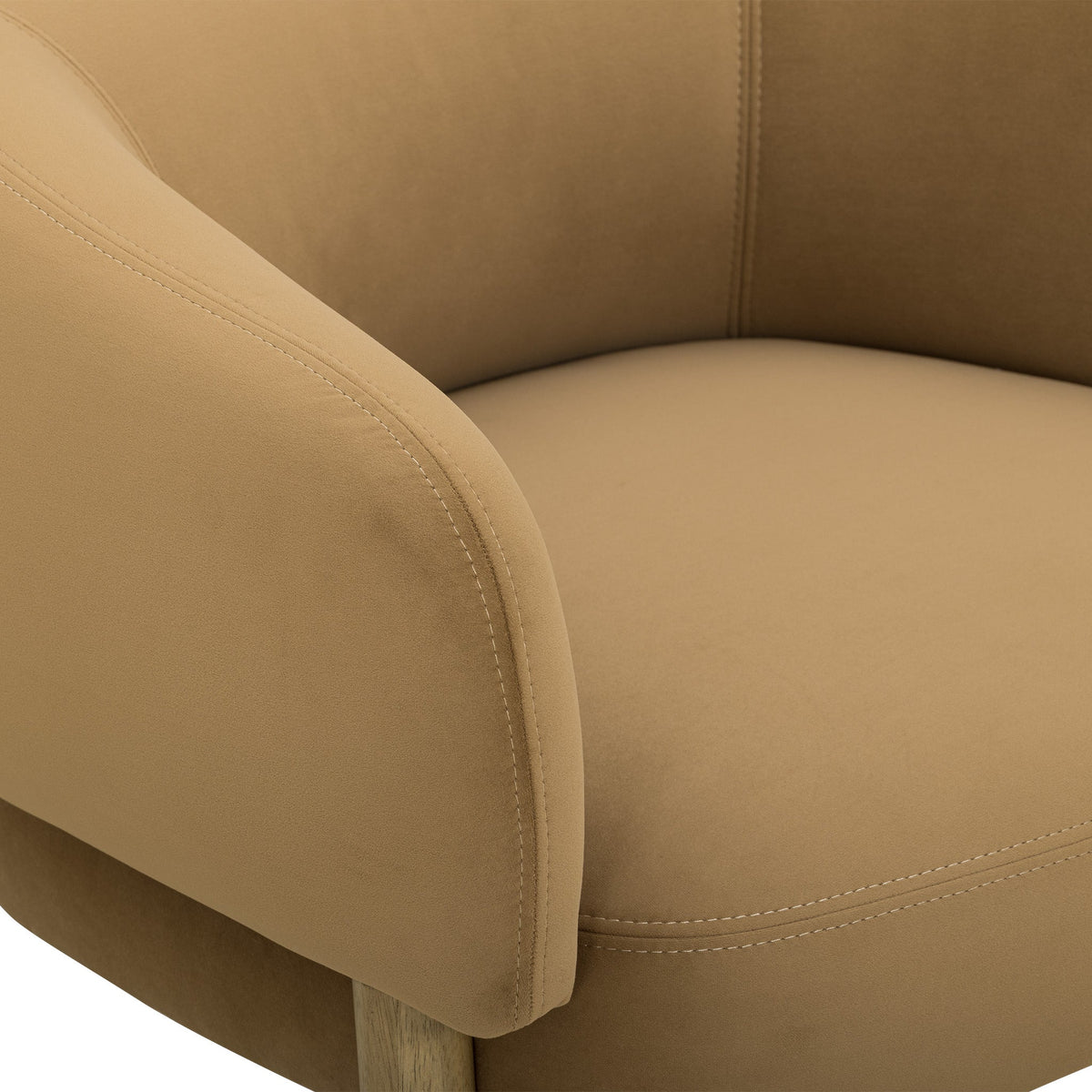 Foxy Camel Performance Velvet Accent Chair by TOV Furniture – photo 7 of 8