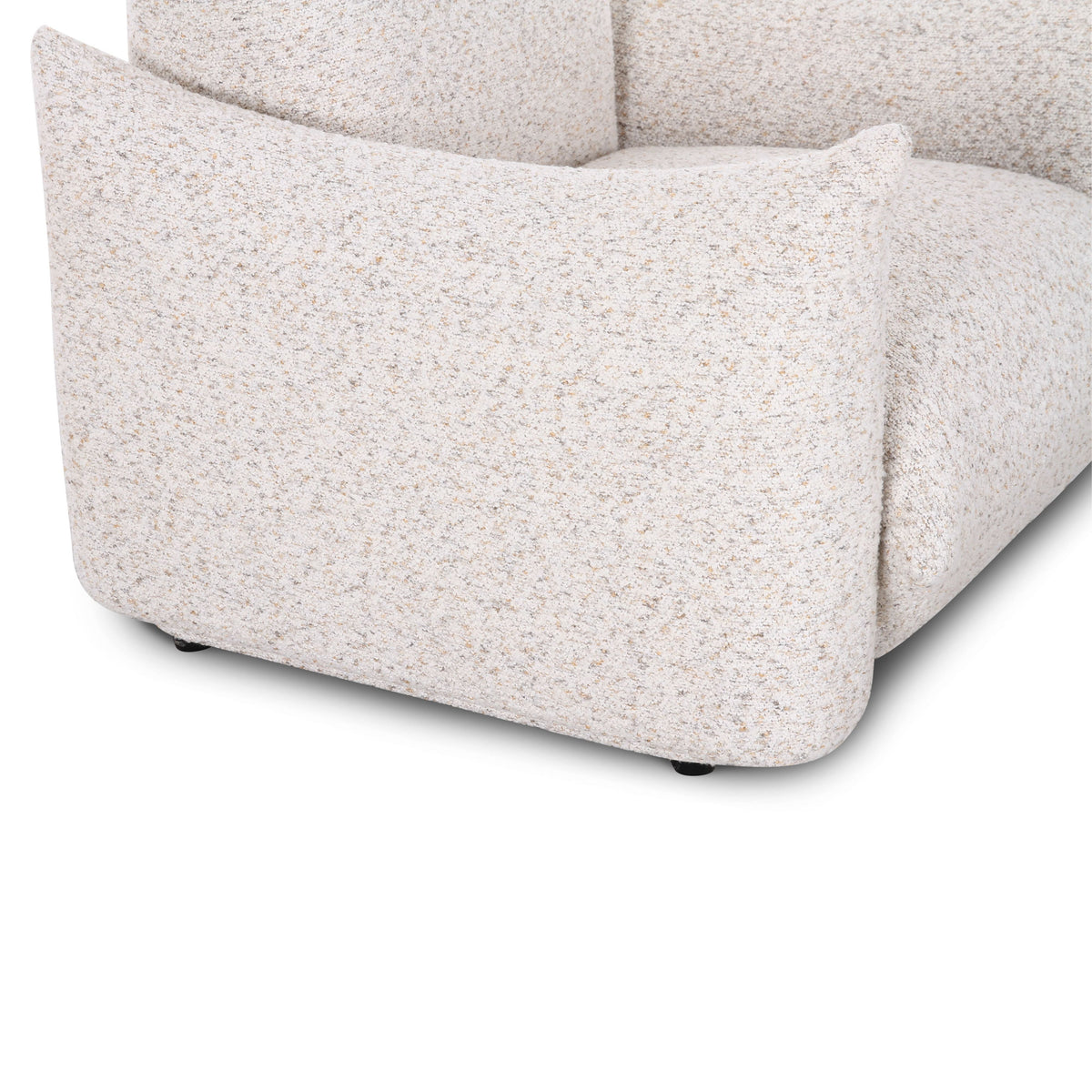Saint Tropez Nubby Fabric Armchair in Sand by TOV Furniture – photo 5 of 8