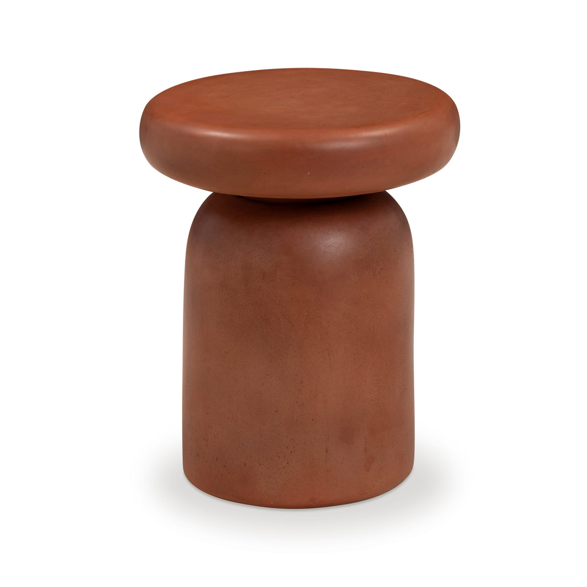 Lydia Red Concrete Indoor/Outdoor Side Table by TOV Furniture – photo 1 of 7
