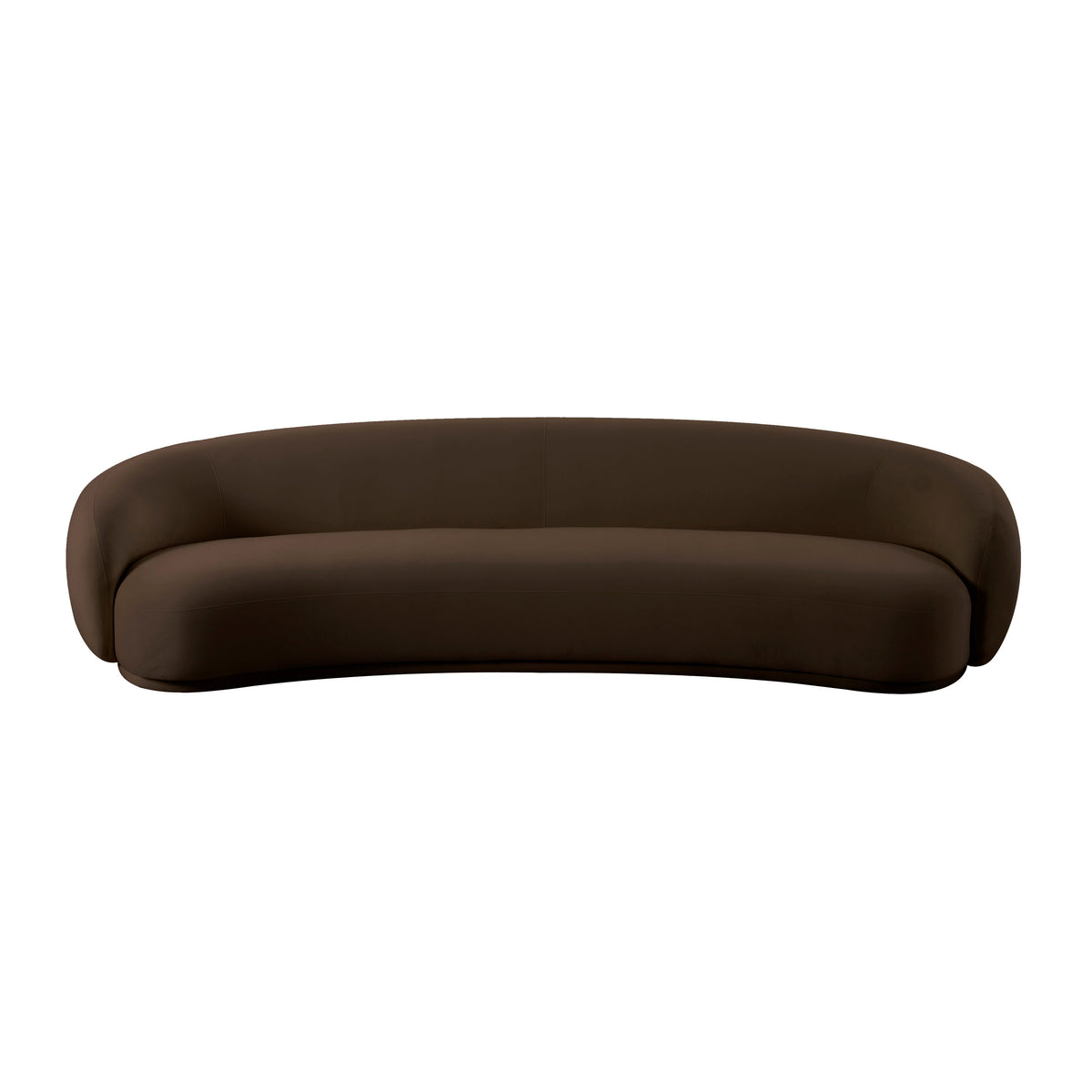 Kendall Chocolate Brown Performance Velvet 120 Inch Sofa by TOV Furniture – photo 3 of 6